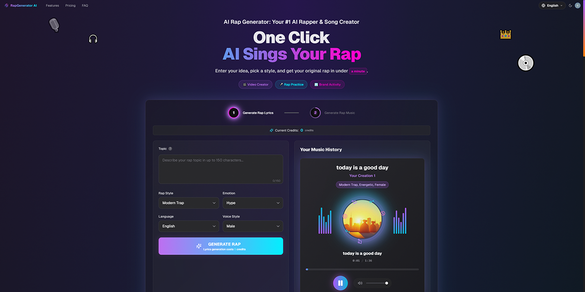 RapGenerator AI | SubmitMySaas